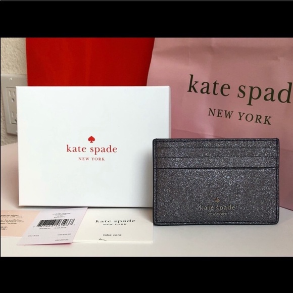 Kate Spade Joeley Glitter Slim CardHolder GiftBox - Picture 6 of 9
